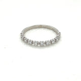 14k Diamond Beaded Stackable Ring