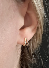 Double-V Hoop Earring