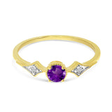 Gemstone and Diamond Ring