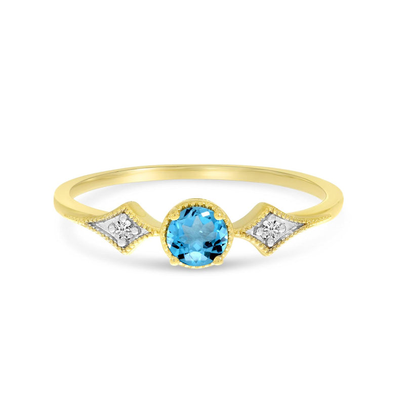 Gemstone and Diamond Ring