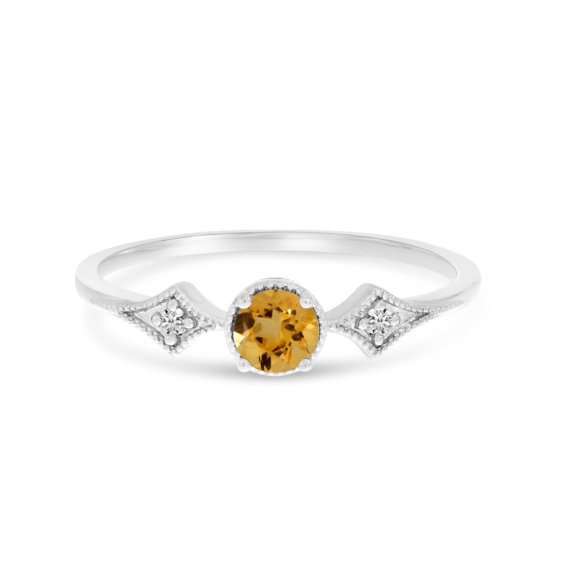 Gemstone and Diamond Ring