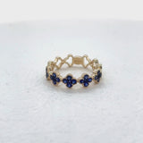 Sapphire Clover Band